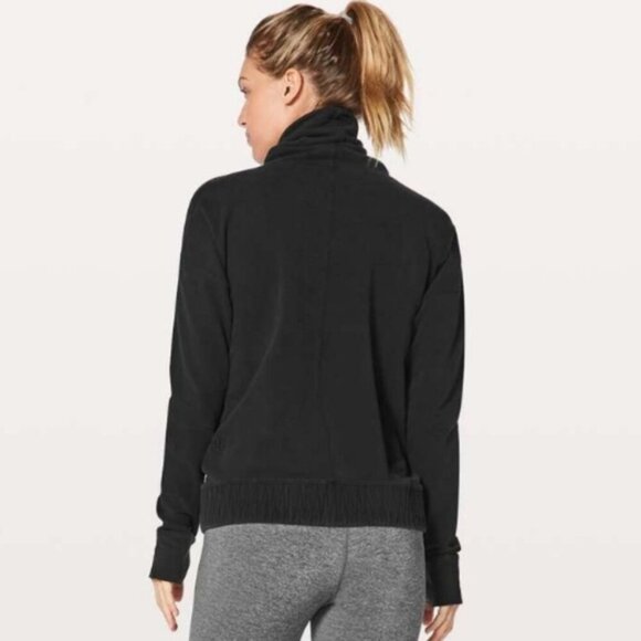 Lululemon Black Stress Less Pullover Sweater Size 8 - Picture 2 of 13